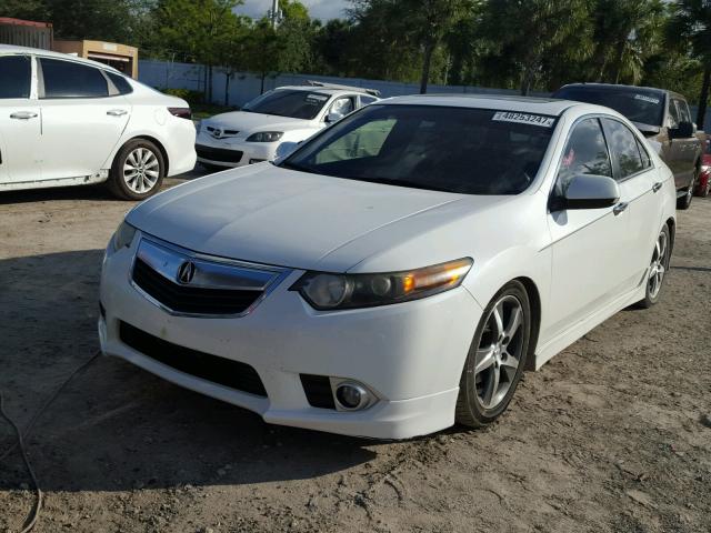 JH4CU2F8XCC019943 - 2012 ACURA TSX SE YELLOW photo 2