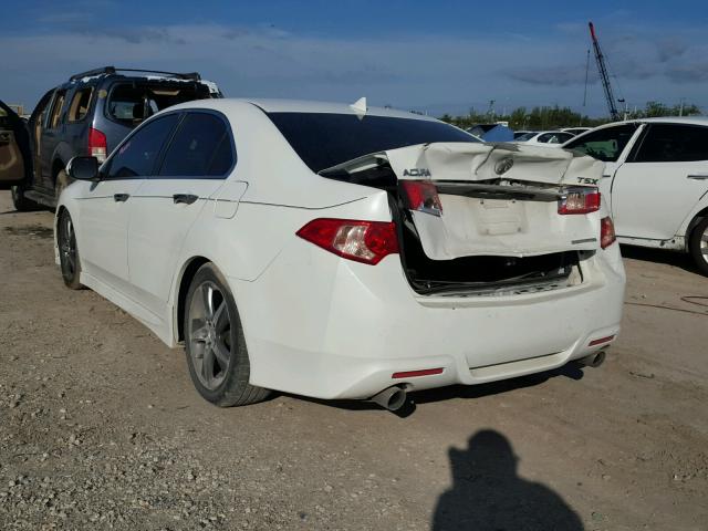 JH4CU2F8XCC019943 - 2012 ACURA TSX SE YELLOW photo 3