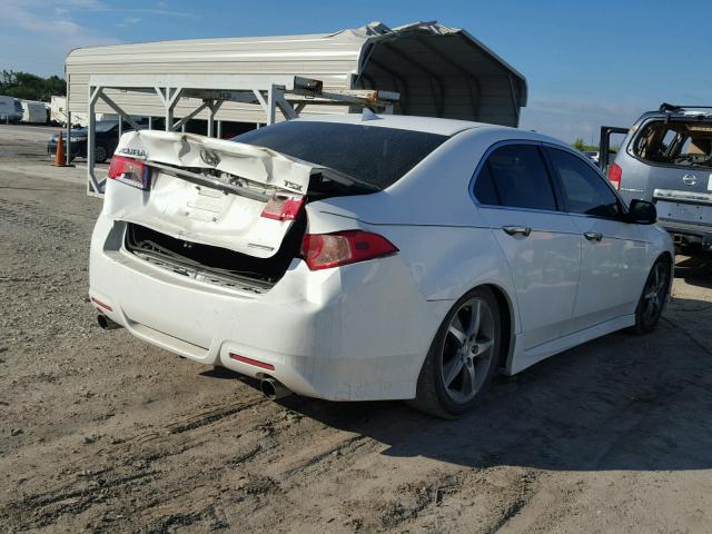 JH4CU2F8XCC019943 - 2012 ACURA TSX SE YELLOW photo 4