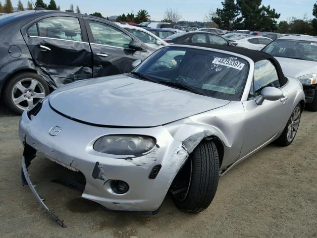 JM1NC25F180140527 - 2008 MAZDA MX-5 MIATA SILVER photo 2