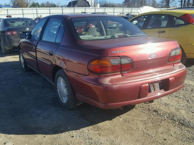 1G1ND52J82M646923 - 2002 CHEVROLET MALIBU MAROON photo 3