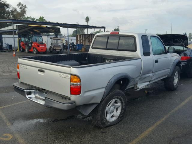 5TESN92N03Z181659 - 2003 TOYOTA TACOMA XTR GRAY photo 4