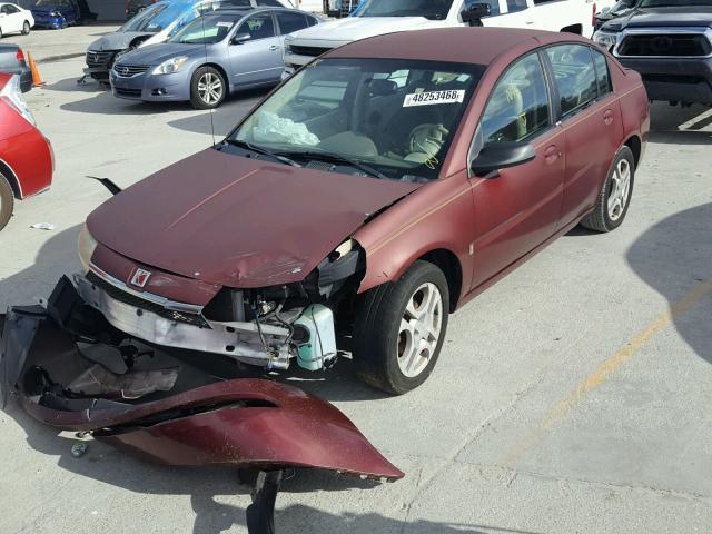 1G8AL52F93Z111277 - 2003 SATURN ION LEVEL MAROON photo 2