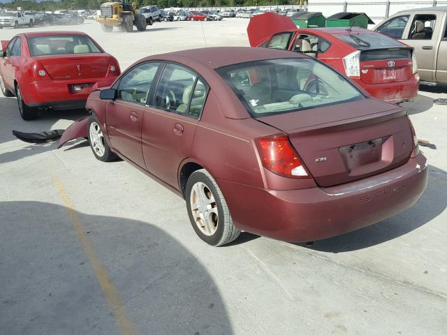 1G8AL52F93Z111277 - 2003 SATURN ION LEVEL MAROON photo 3
