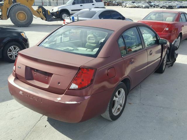 1G8AL52F93Z111277 - 2003 SATURN ION LEVEL MAROON photo 4