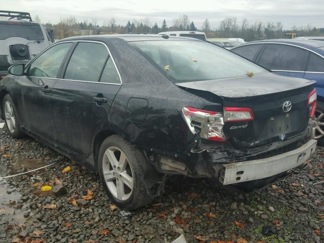 4T1BF1FK9CU027468 - 2012 TOYOTA CAMRY BASE BLACK photo 3