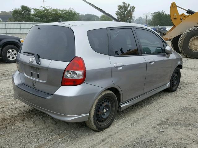JHMGD38697S015087 - 2007 HONDA FIT S 银色 照片 4