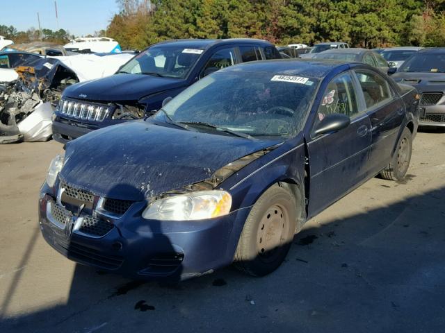 1B3EL46X05N697593 - 2005 DODGE STRATUS SX BLUE photo 2