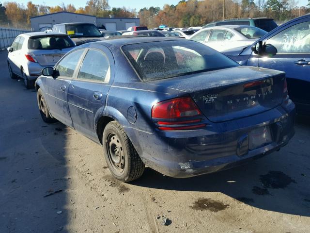 1B3EL46X05N697593 - 2005 DODGE STRATUS SX BLUE photo 3