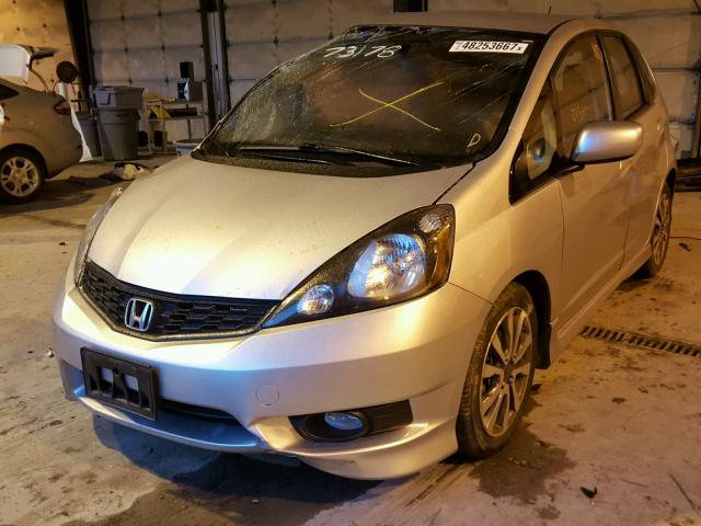 JHMGE8H52DC016881 - 2013 HONDA FIT SPORT SILVER photo 2