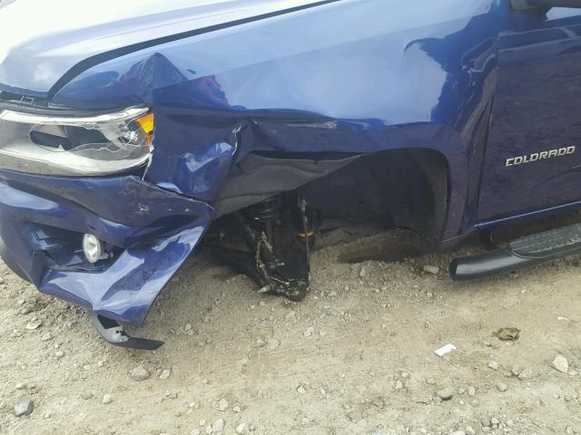 1GCGTCE35G1352151 - 2016 CHEVROLET COLORADO L BLUE photo 9