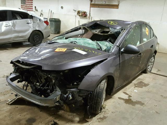 1G1PC5SH4B7107755 - 2011 CHEVROLET CRUZE LS GRAY photo 2