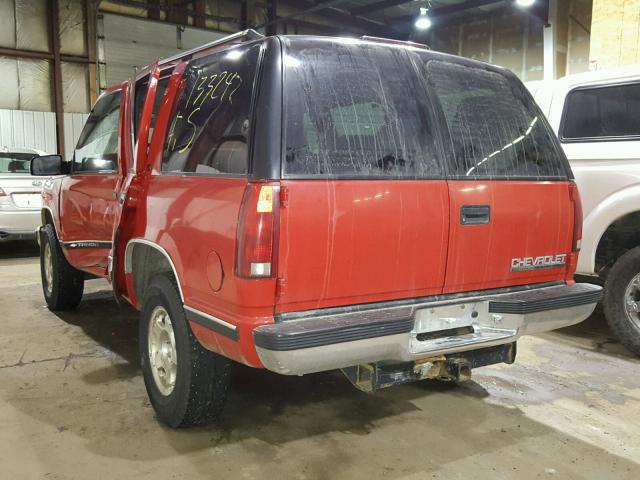 1GNEK13R8XJ535119 - 1999 CHEVROLET TAHOE K150 RED photo 3