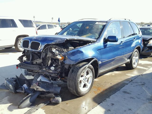 WBAFA535X1LM86969 - 2001 BMW X5 3.0I BLUE photo 2