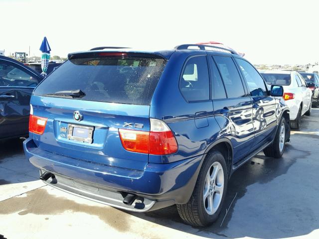 WBAFA535X1LM86969 - 2001 BMW X5 3.0I BLUE photo 4