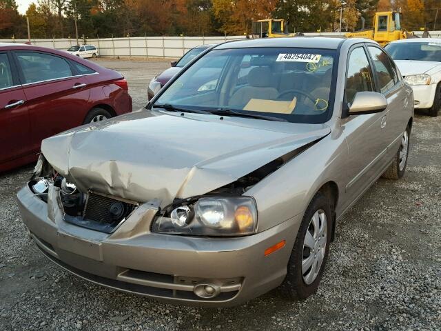 KMHDN46D35U154251 - 2005 HYUNDAI ELANTRA GL TAN photo 2