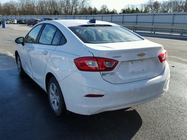 1G1BB5SM7H7111415 - 2017 CHEVROLET CRUZE LS WHITE photo 3