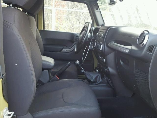 1C4AJWAG9DL657819 - 2013 JEEP WRANGLER S GREEN photo 5