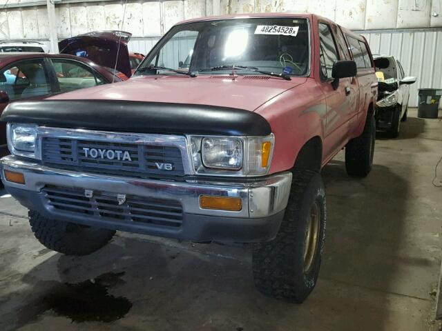 JT4VN13G5M5043599 - 1991 TOYOTA PICKUP 1/2 RED photo 2