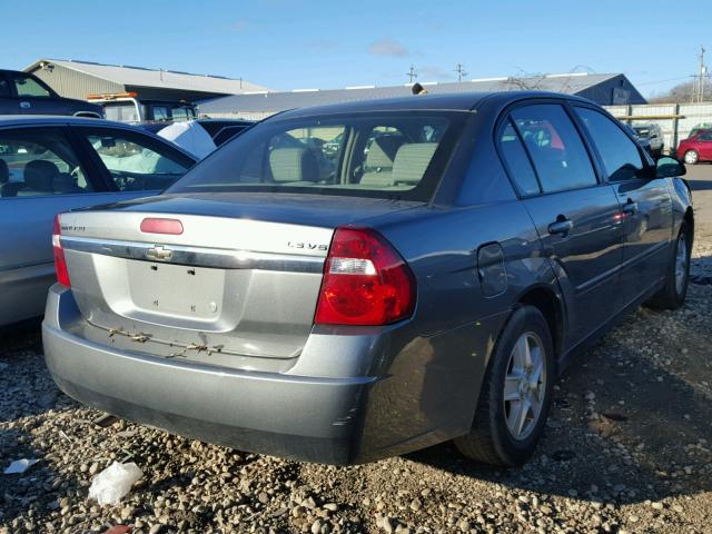 1G1ZT52885F335566 - 2005 CHEVROLET MALIBU LS ნაცრისფერი ფოტო 4