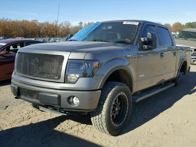 1FTFW1ET6EKE81532 - 2014 FORD F150 SUPER GRAY photo 2