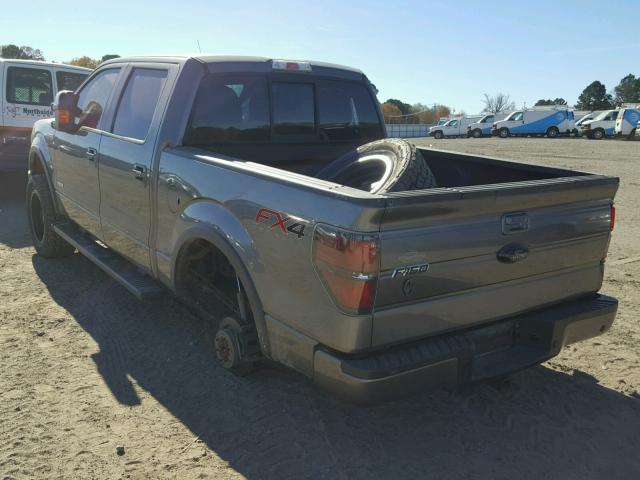 1FTFW1ET6EKE81532 - 2014 FORD F150 SUPER GRAY photo 3