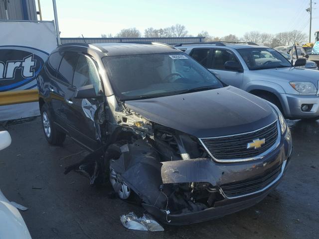 1GNKRFED1FJ162436 - 2015 CHEVROLET TRAVERSE L BLACK photo 1