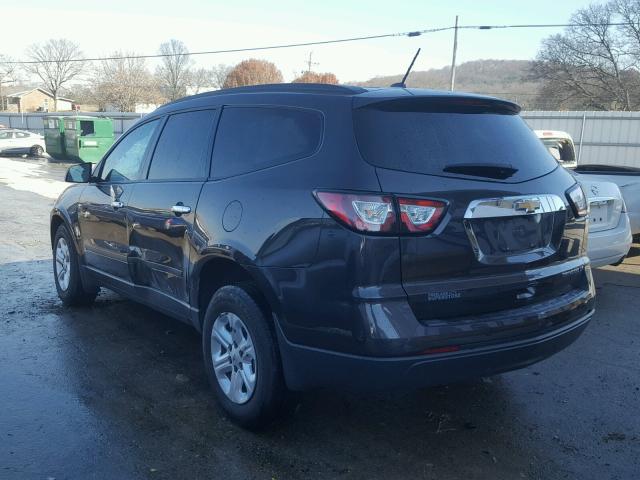 1GNKRFED1FJ162436 - 2015 CHEVROLET TRAVERSE L BLACK photo 3