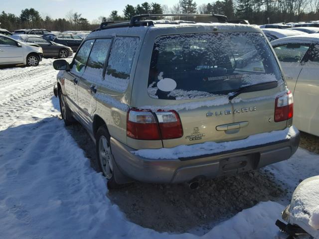 JF1SF65502H720004 - 2002 SUBARU FORESTER S Ոսկեգույն լուսանկար 3