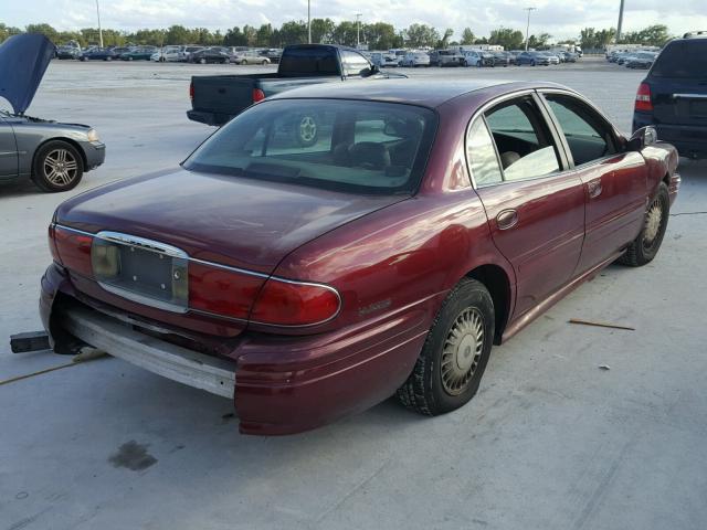 1G4HP54K11U130432 - 2001 BUICK LESABRE CU RED photo 4