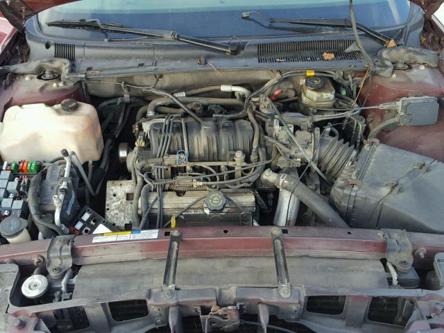 1G4HP54K11U130432 - 2001 BUICK LESABRE CU RED photo 7