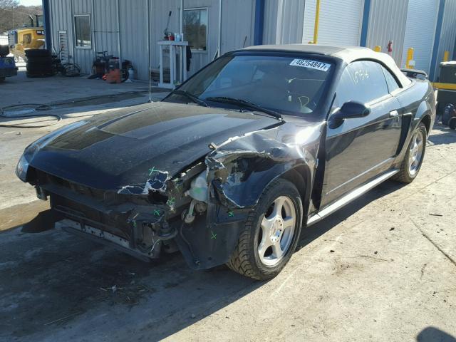 1FAFP44674F165080 - 2004 FORD MUSTANG BLACK photo 2