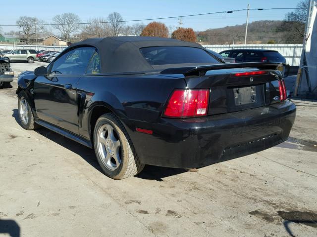 1FAFP44674F165080 - 2004 FORD MUSTANG BLACK photo 3