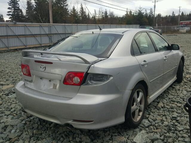 1YVHP85DX45N73032 - 2004 MAZDA 6 S SILVER photo 4