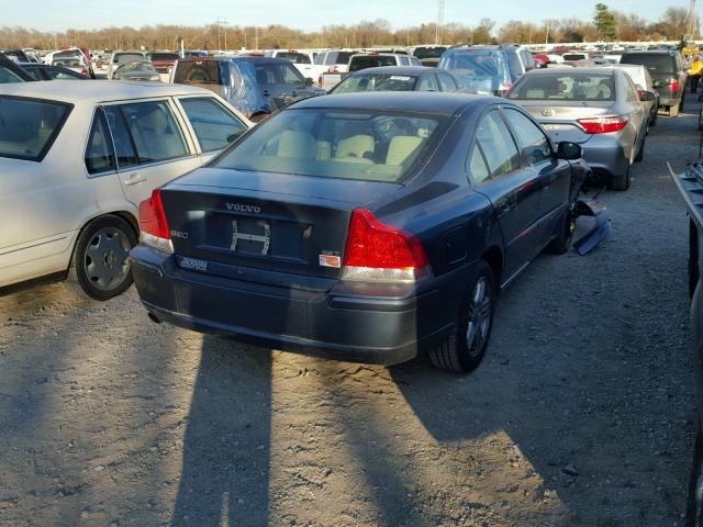 YV1RS592282690637 - 2008 VOLVO S60 2.5T BLUE photo 4