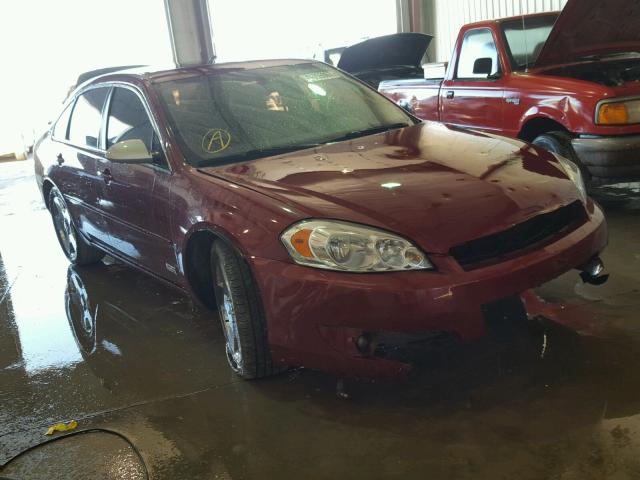 2G1WD58C689288689 - 2008 CHEVROLET IMPALA SUP MAROON photo 1