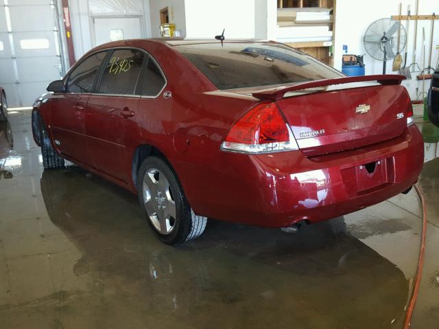 2G1WD58C689288689 - 2008 CHEVROLET IMPALA SUP MAROON photo 3