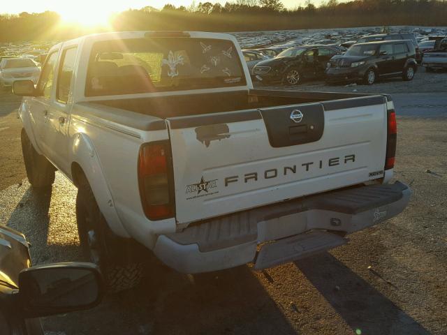 1N6ED27T84C472616 - 2004 NISSAN FRONTIER C WHITE photo 3