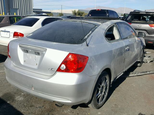 JTKDE177160103943 - 2006 TOYOTA SCION TC SILVER photo 4