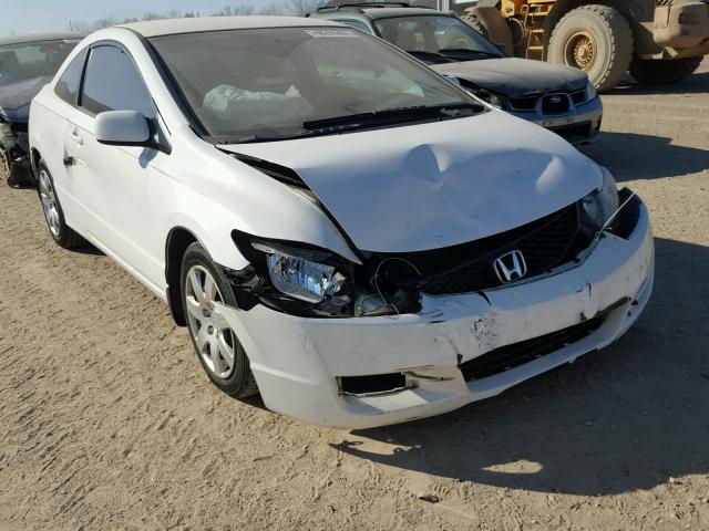 2HGFG12649H510830 - 2009 HONDA CIVIC LX WHITE photo 1