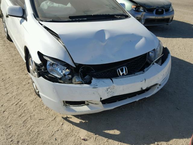 2HGFG12649H510830 - 2009 HONDA CIVIC LX WHITE photo 9