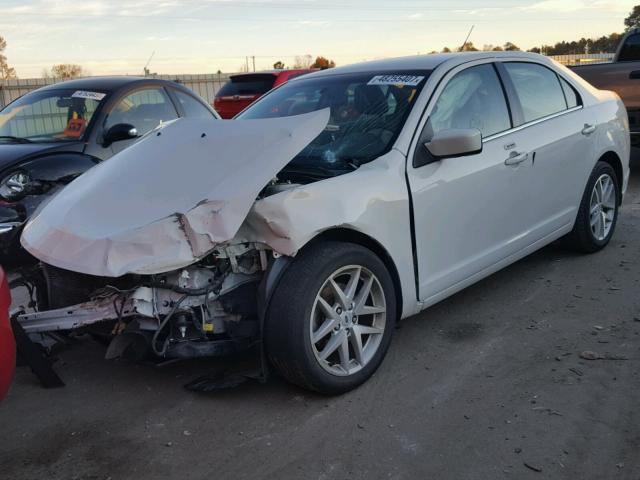 3FAHP0JA0CR177714 - 2012 FORD FUSION SEL WHITE photo 2