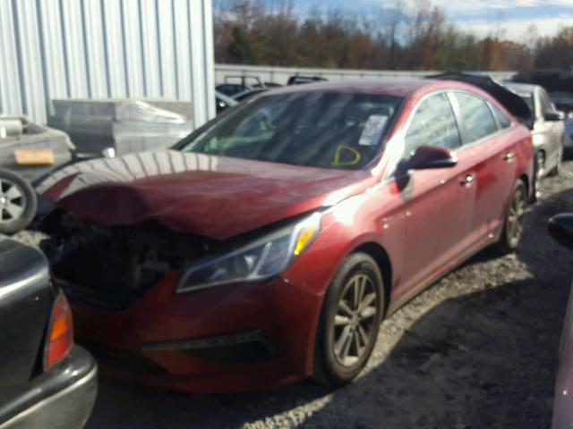 5NPE24AA6GH420731 - 2016 HYUNDAI SONATA ECO MAROON photo 2