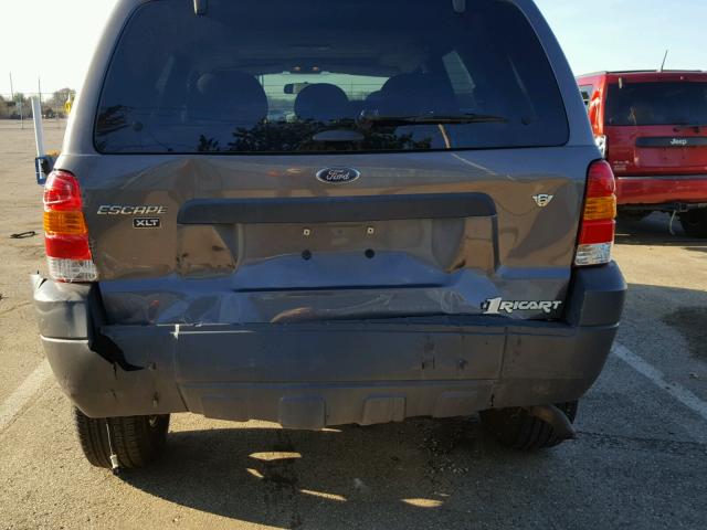 1FMYU03196KA34281 - 2006 FORD ESCAPE XLT GRAY photo 9