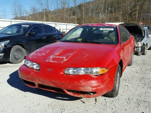 1G3NL12F23C196076 - 2003 OLDSMOBILE ALERO GL RED photo 2