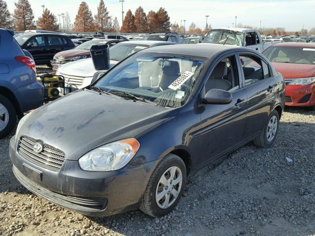 KMHCN4ACXAU473876 - 2010 HYUNDAI ACCENT GLS CHARCOAL photo 2