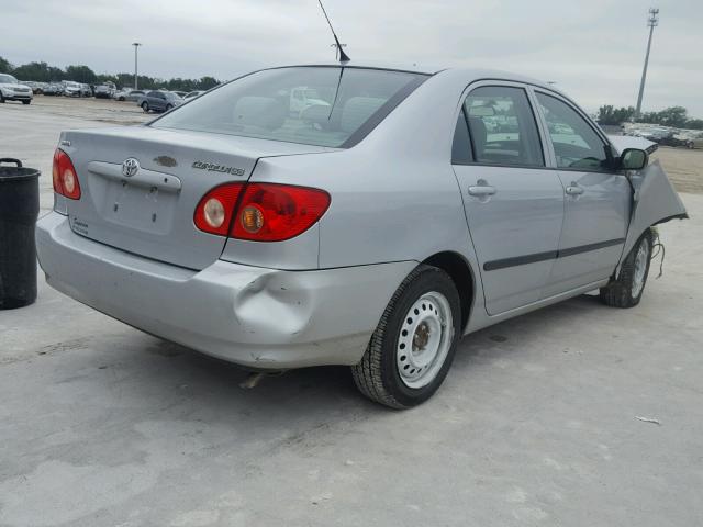 2T1BR32E38C919288 - 2008 TOYOTA COROLLA CE SILVER photo 4