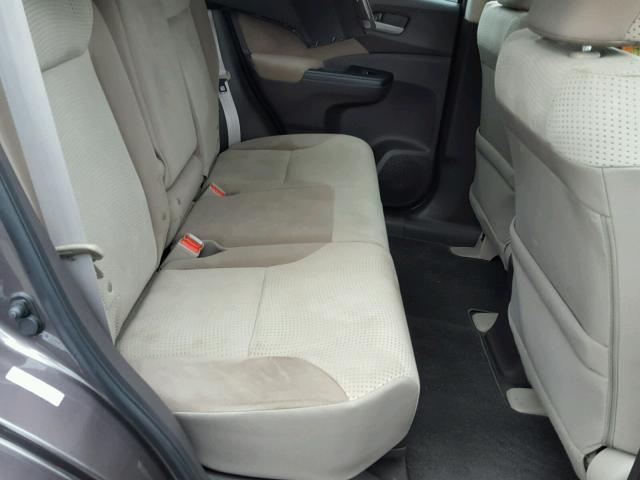 5J6RM4H59CL007092 - 2012 HONDA CR-V EX GRAY photo 6