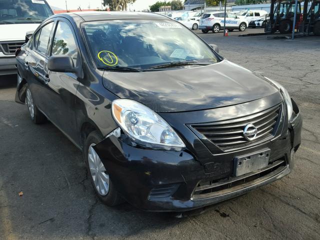 3N1CN7AP8EL855271 - 2014 NISSAN VERSA S BLACK photo 1