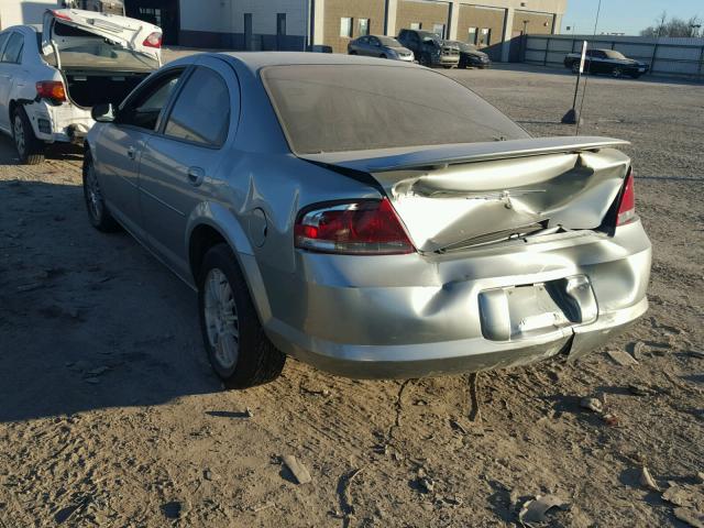 1C3EL46X64N402675 - 2004 CHRYSLER SEBRING LX SILVER photo 3